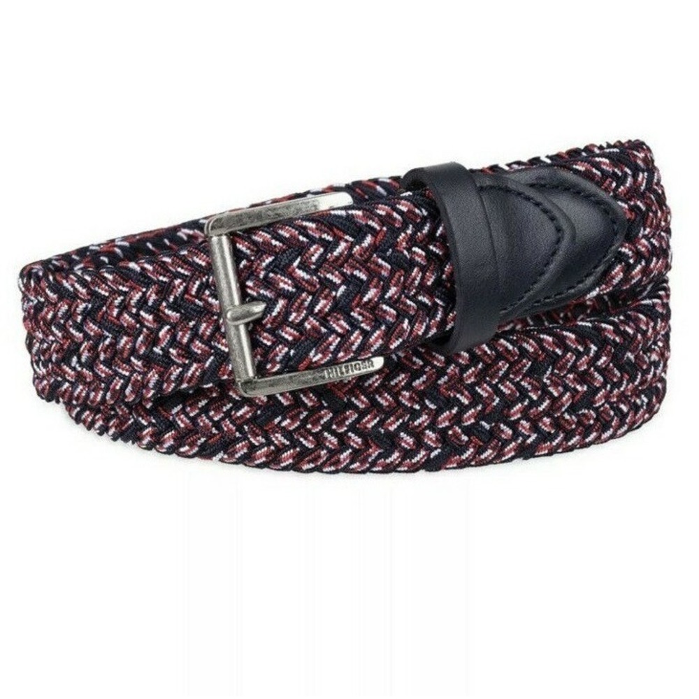 New Tommy Hilfiger Boys Comfort Flex Stretch Braided Belt‎ Sz M (26-28) NWT